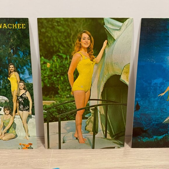 Vintage Weeki Wachee Girls Mermaids Postcards Ephemera Unused Lot Of 5 - Picture 3 of 9